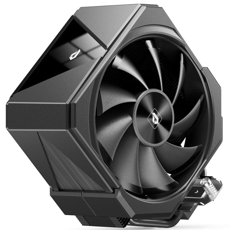 upHere up1 Elite CPU Cooler - 4 Heat Pipes, Magnetic Cover, Quick-Release Fans, Intel LGA1851/1700 & AMD AM5/AM4 Support, Independent Air Duct, 1650RPM 68CFM Fan, Black, up1 Elite K4 - Image 1